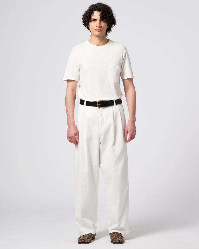 Eat Dust Basic Pocket T Cotton Hemp White