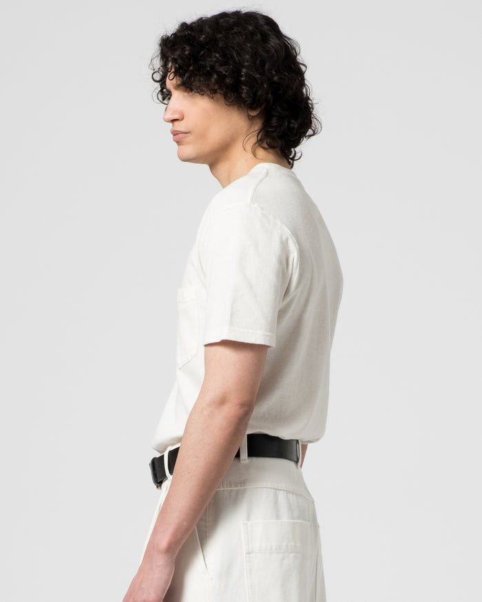 Eat Dust Basic Pocket T Cotton Hemp White