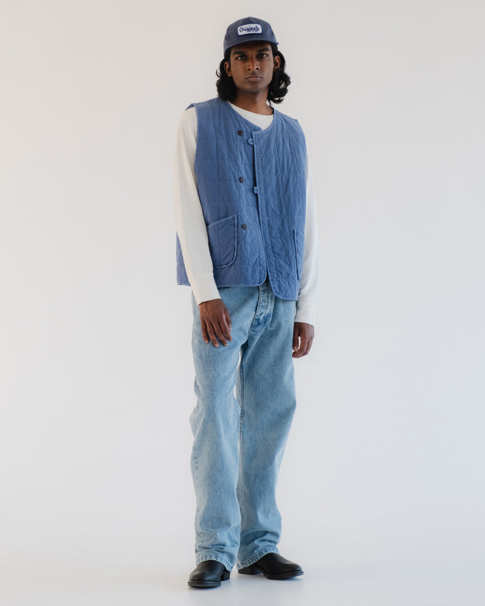 Eat Dust Battery Vest Cotton Quilt Infinity Blue