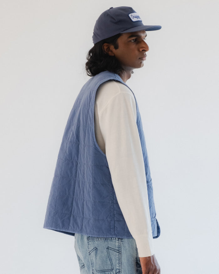 Eat Dust Battery Vest Cotton Quilt Infinity Blue
