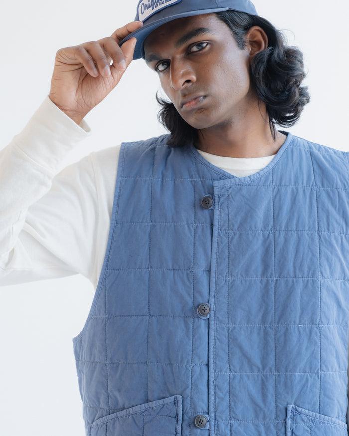 Eat Dust Battery Vest Cotton Quilt Infinity Blue