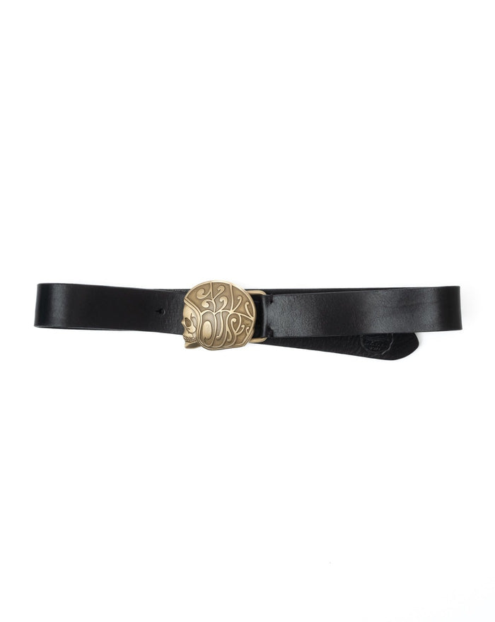 eat dust Belt Skull Logo Black