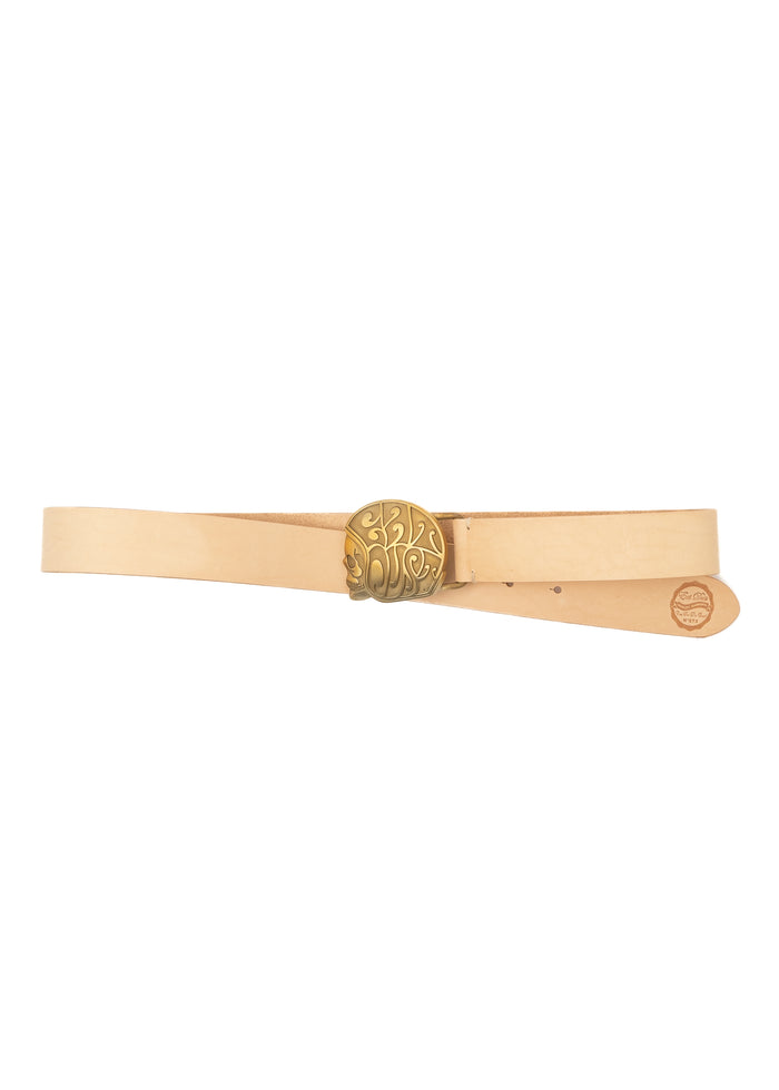 Eat Dust Belt Skull Logo Natural