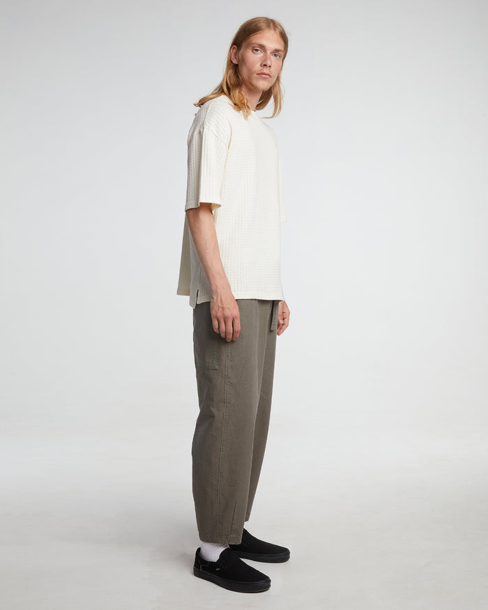 Eat Dust Big T Cotton Mesh Off White