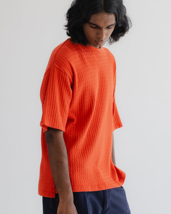 Eat Dust Big T Cotton Mesh Tangerine