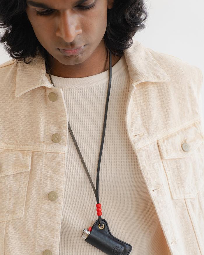 Eat Dust Biker Vest Obi Cotton Cement