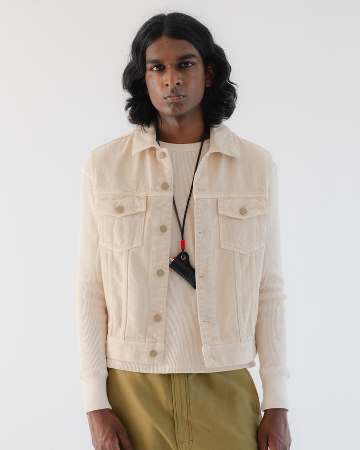 eat dust Biker Vest Obi Cotton Cement