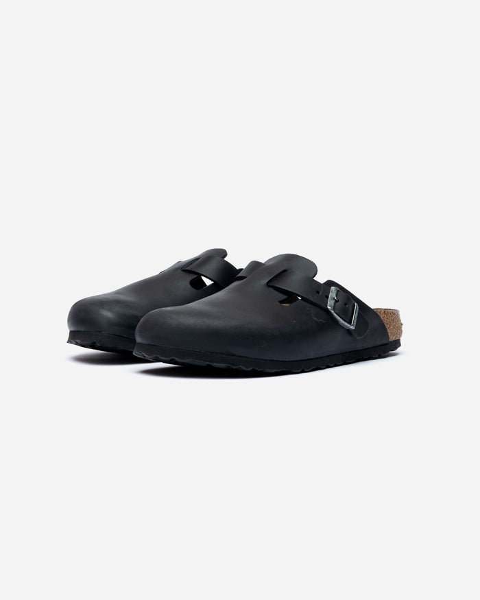 eat dust Birkenstock Boston Black (Narrow)