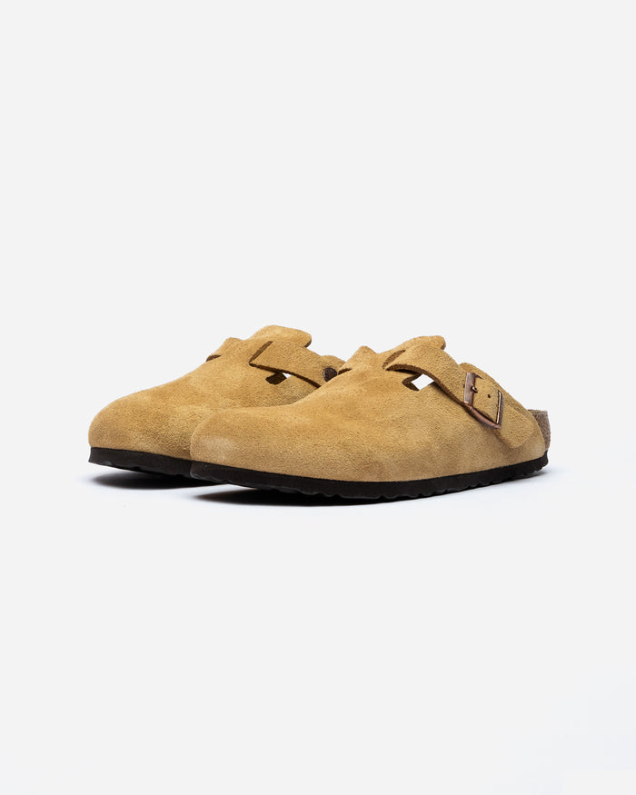 eat dust Birkenstock Boston Latte Cream (Narrow)