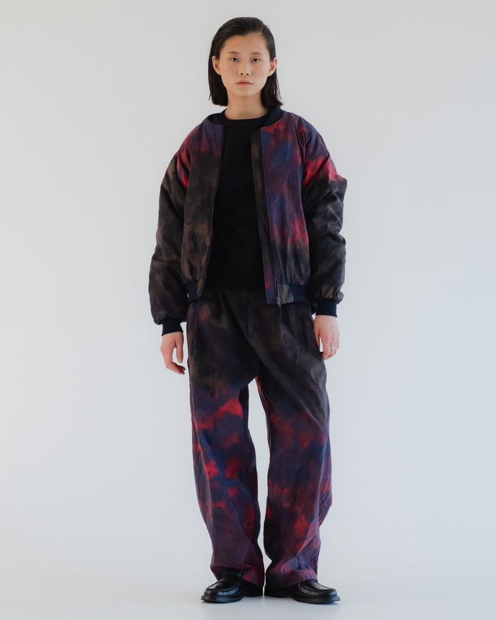 Eat Dust Bomber Tie Dye Nylon Coral