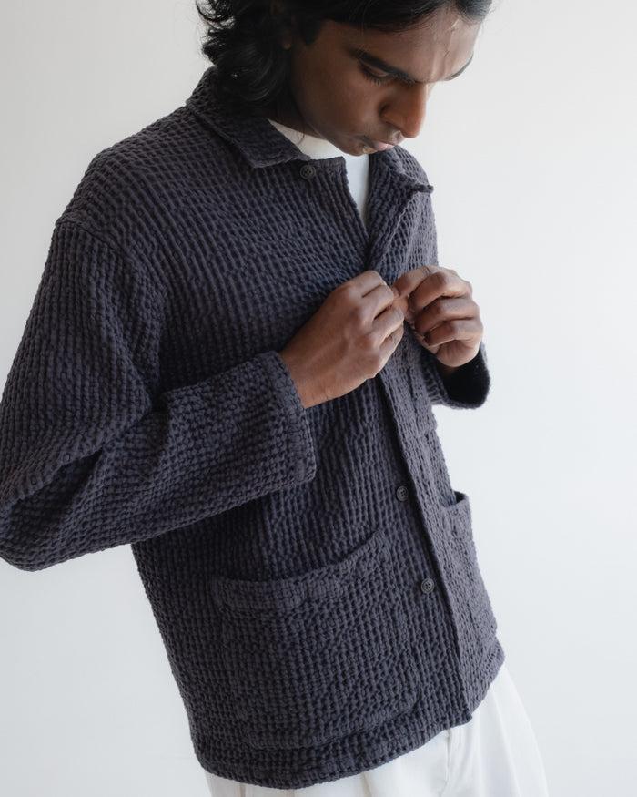 Eat Dust Cabana Shirt Chickpea Cotton Asphalt