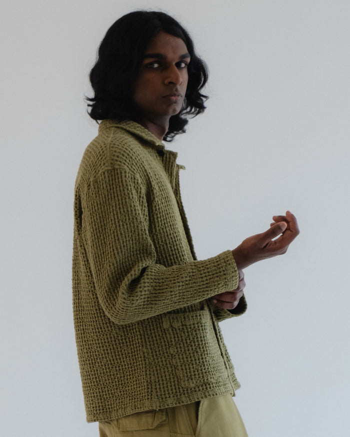 Eat Dust Cabana Shirt Chickpea Cotton Cedar