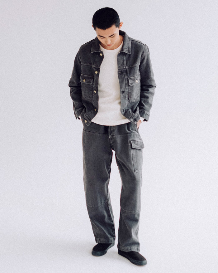 Eat Dust Cargo Pants A-Gi Cotton Asphalt