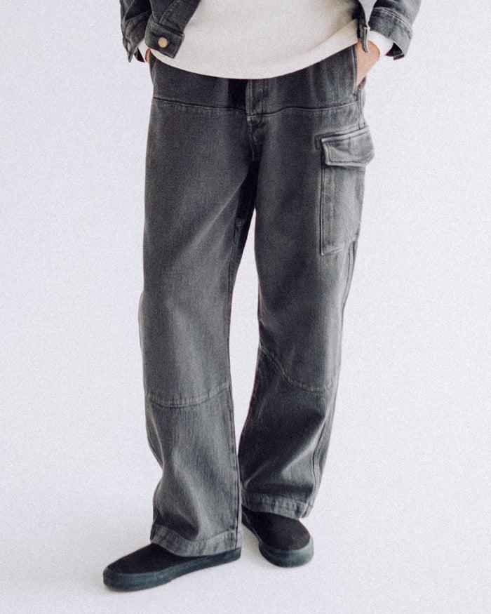 eat dust Cargo Pants A-Gi Cotton Asphalt
