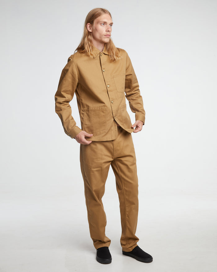 Eat Dust Chore Jacket Garage Cotton Sand
