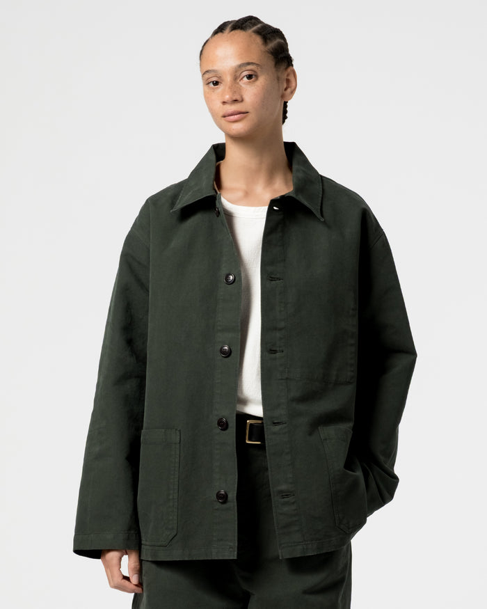 Eat Dust Coach Jacket Nebraska Cotton Forest Green