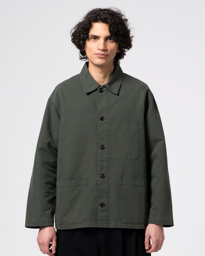 Eat Dust Coach Jacket Nebraska Cotton Forest Green