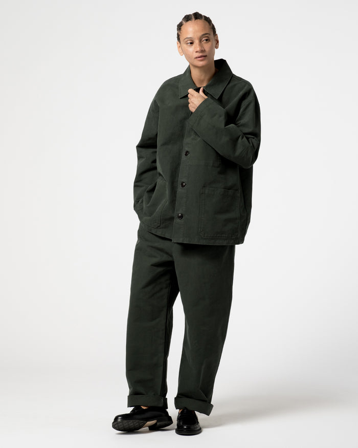 Eat Dust Coach Jacket Nebraska Cotton Forest Green