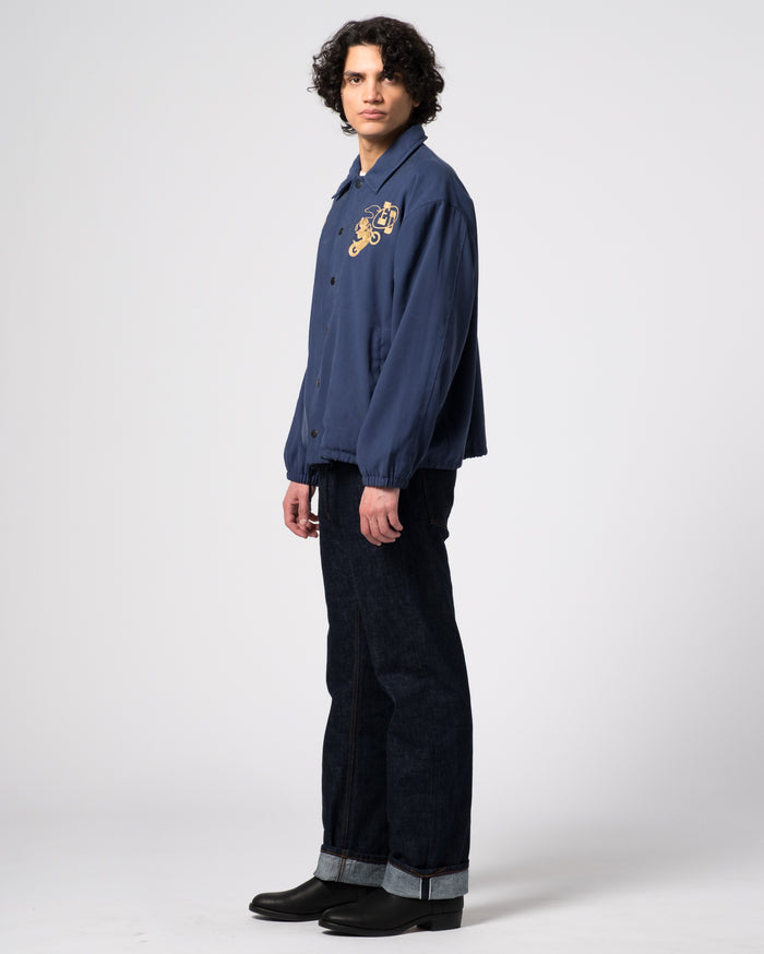 Eat Dust Dago Jacket Duke Rayon Faded Blue