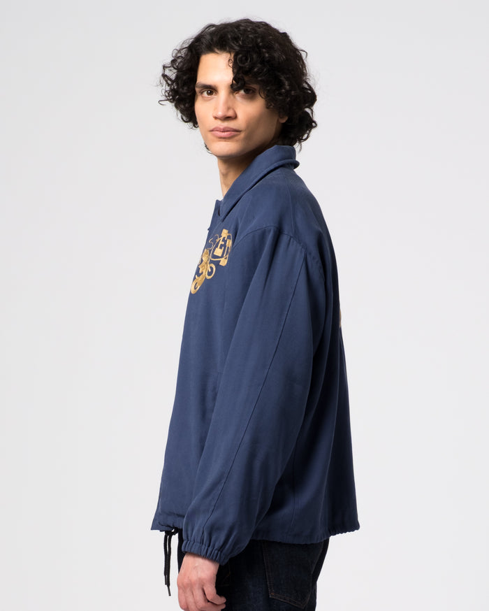 Eat Dust Dago Jacket Duke Rayon Faded Blue