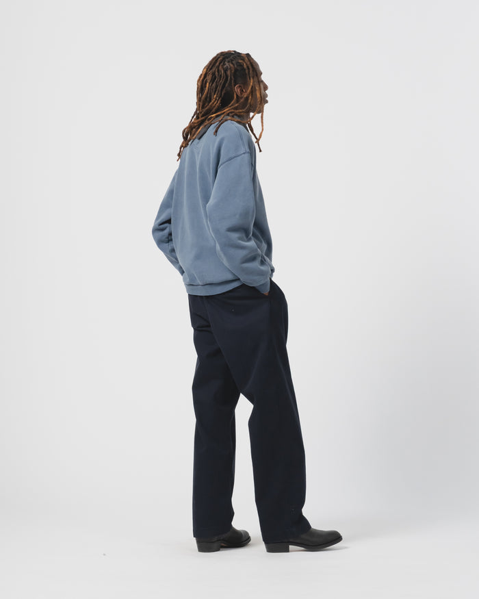 eat Dust Detroit Sweater Basic Fleece Mallard Blue