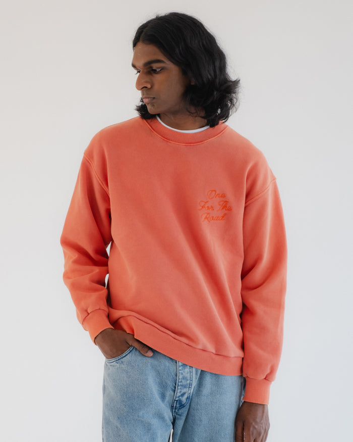 Eat Dust Detroit Sweater Basic Fleece Tangerine