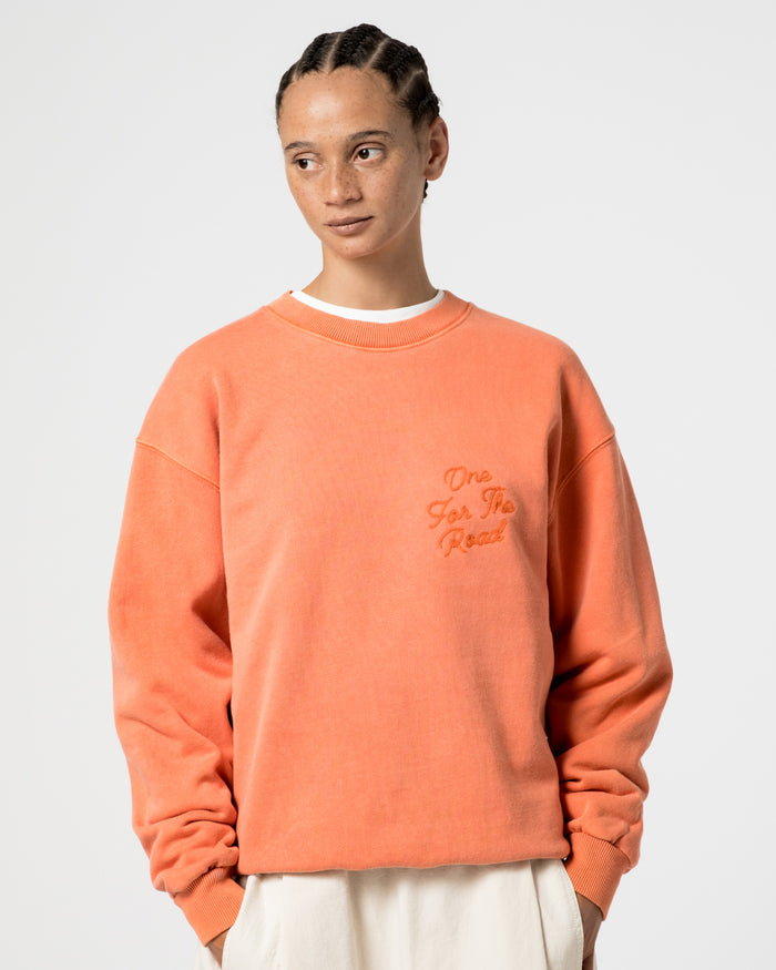 Eat Dust Detroit Sweater Basic Fleece Tangerine