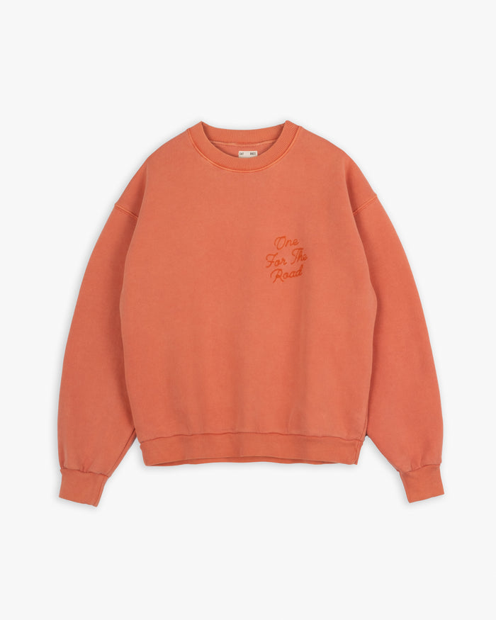 eat dust Detroit Sweater Basic Fleece Tangerine