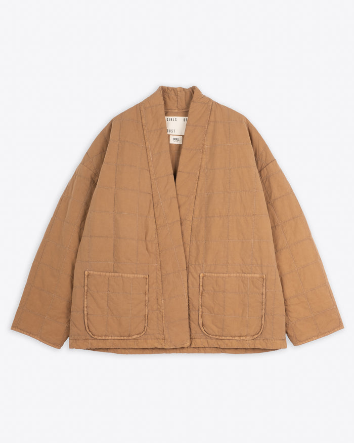 eat dust Edo Jacket Cotton Quilt Almond