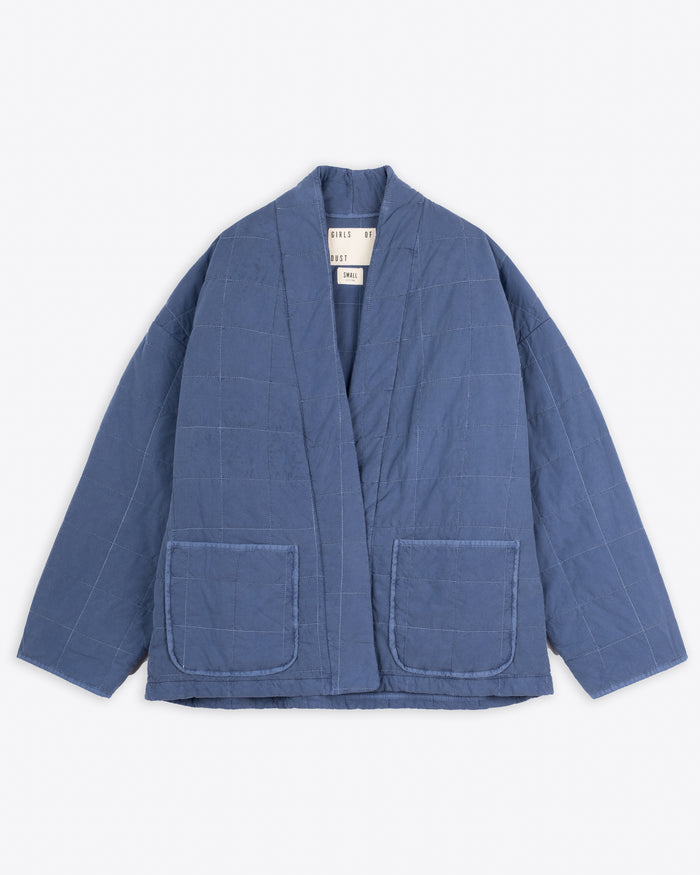 eat dust Edo Jacket Cotton Quilt Infinity Blue