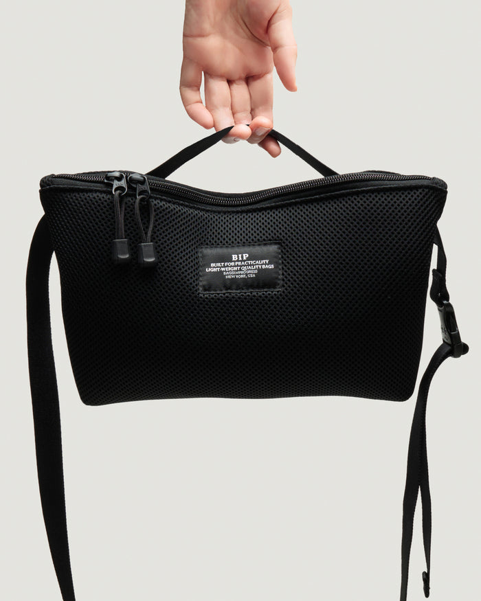 Eat Dust Fannypack Crossbody Double Mesh Black