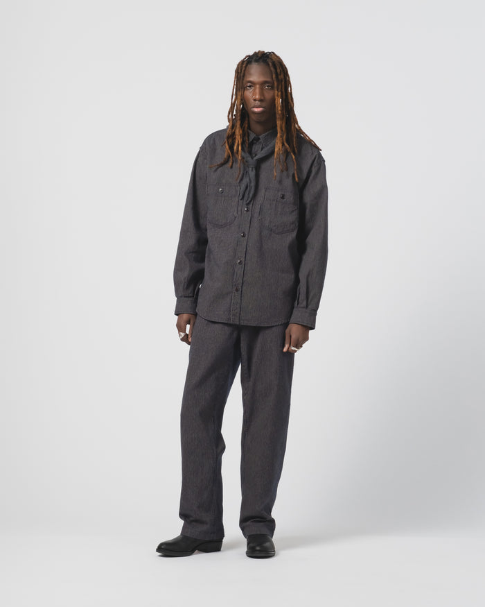 Eat Dust Frisco Chino Boro Stripes Navy/Ecru