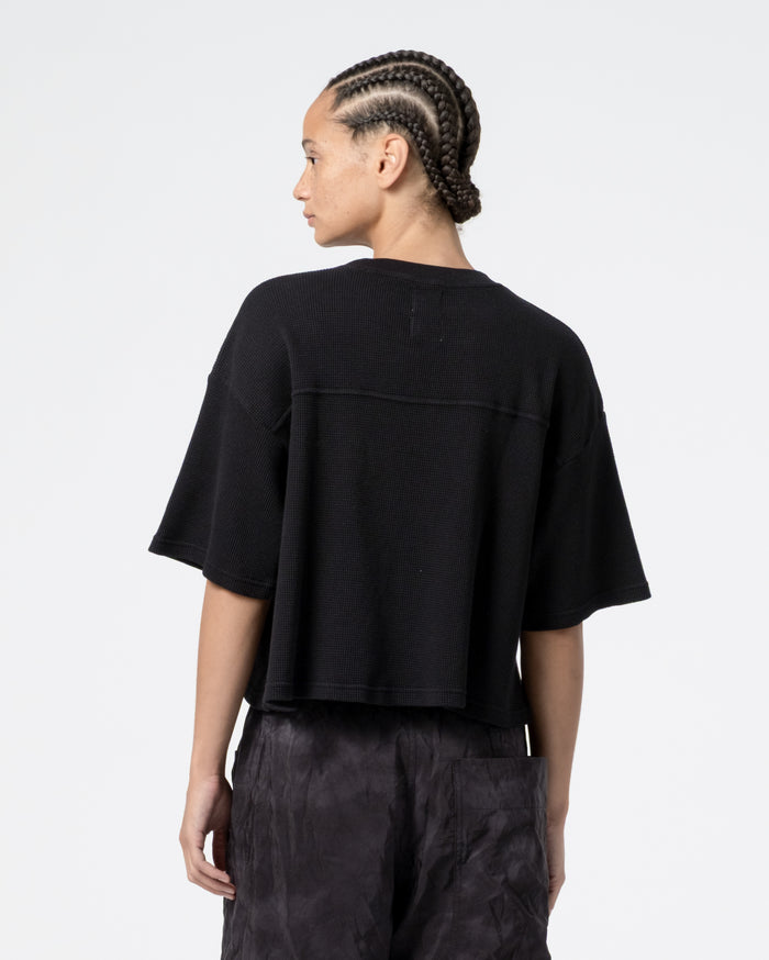 Eat Dust G.o.D Big T Cropped Waffle Jersey Black