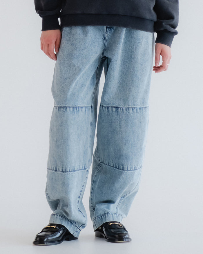 eat dust G.o.D Field Chino Salt Lake Denim Blue
