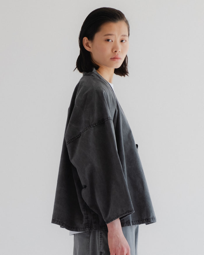 Eat Dust G.o.D Kimono Fine Broken Twill Asphalt