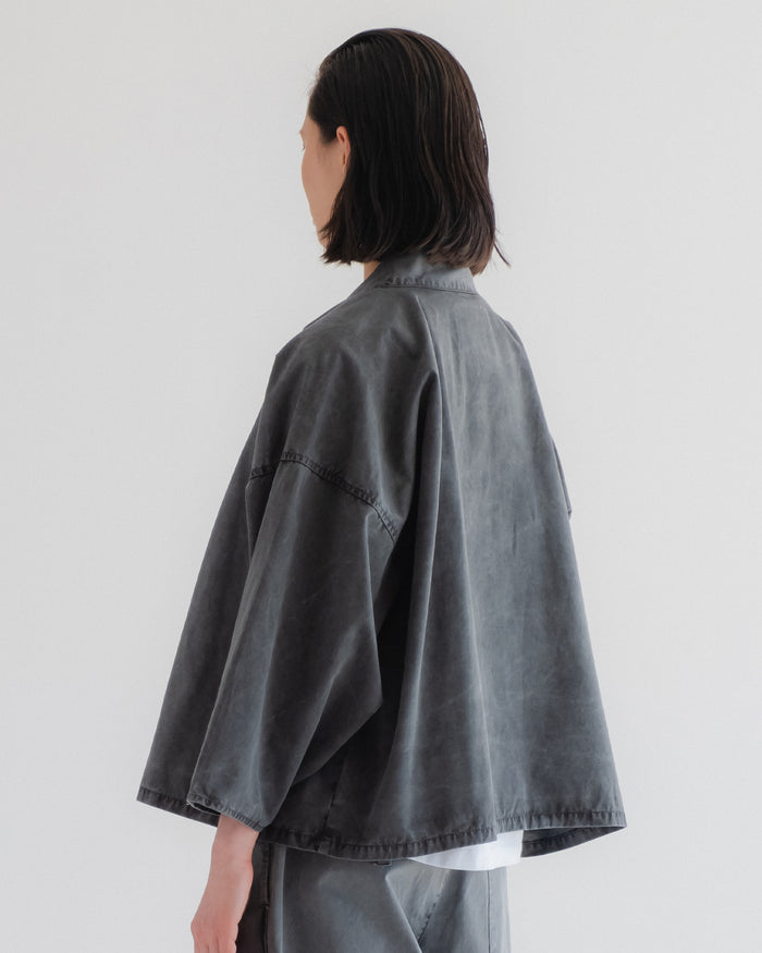 Eat Dust G.o.D Kimono Fine Broken Twill Asphalt