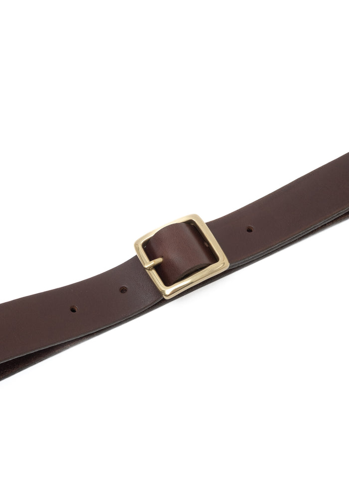 Eat Dust G.o.D Leather Classic Belt Brown
