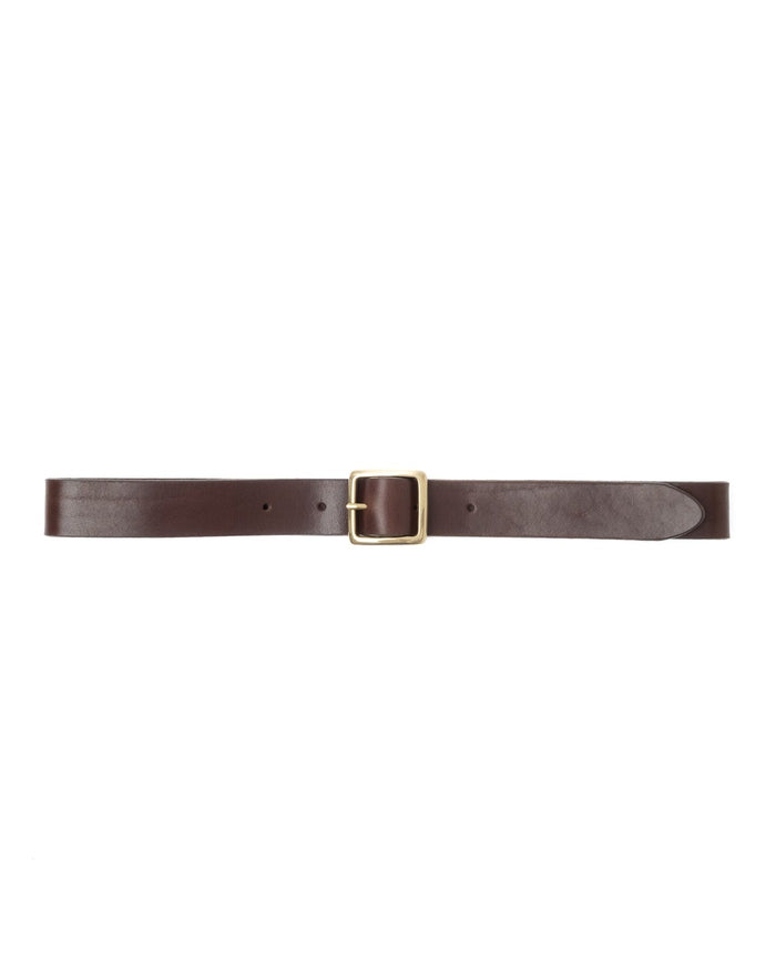 eat dust G.o.D Leather Classic Belt Brown