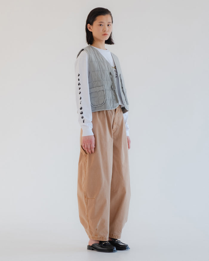 Eat Dust G.o.D Life Vest Cotton Quilt Oyster