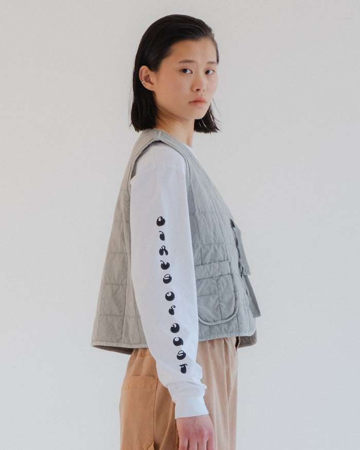 Eat Dust G.o.D Life Vest Cotton Quilt Oyster