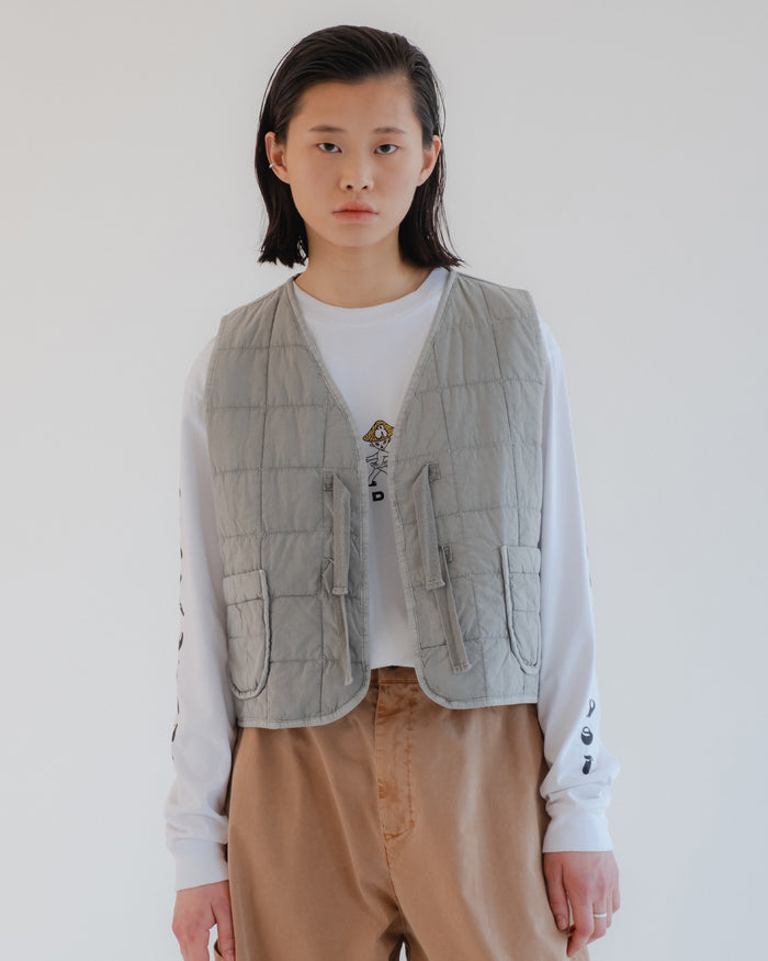 eat dust G.o.D Life Vest Cotton Quilt Oyster