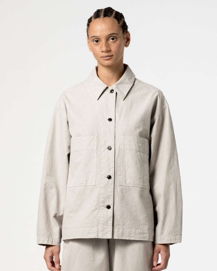 eat dust G.o.D Picasso Shirt Cotton Linen Oyster