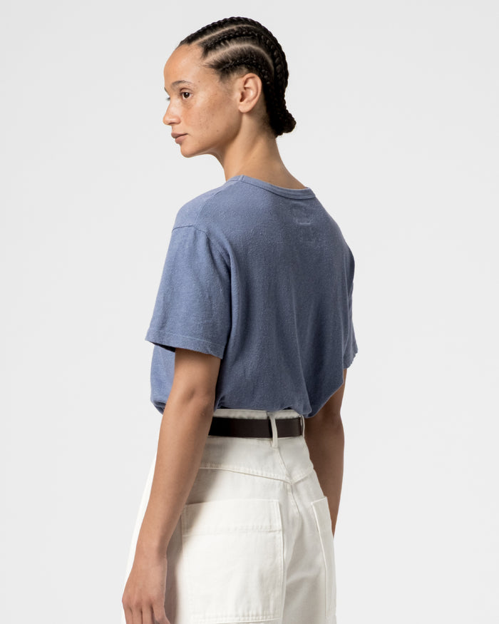Eat Dust G.o.D Pocket T Cotton Hemp Riviera Blue