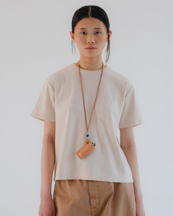 eat dust G.o.D Pocket T Cotton Melange Raffia