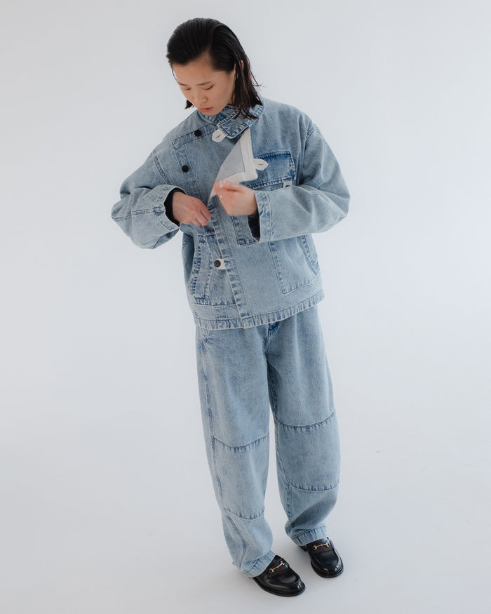 Eat Dust G.o.D Rider Jacket Salt Lake Denim Blue