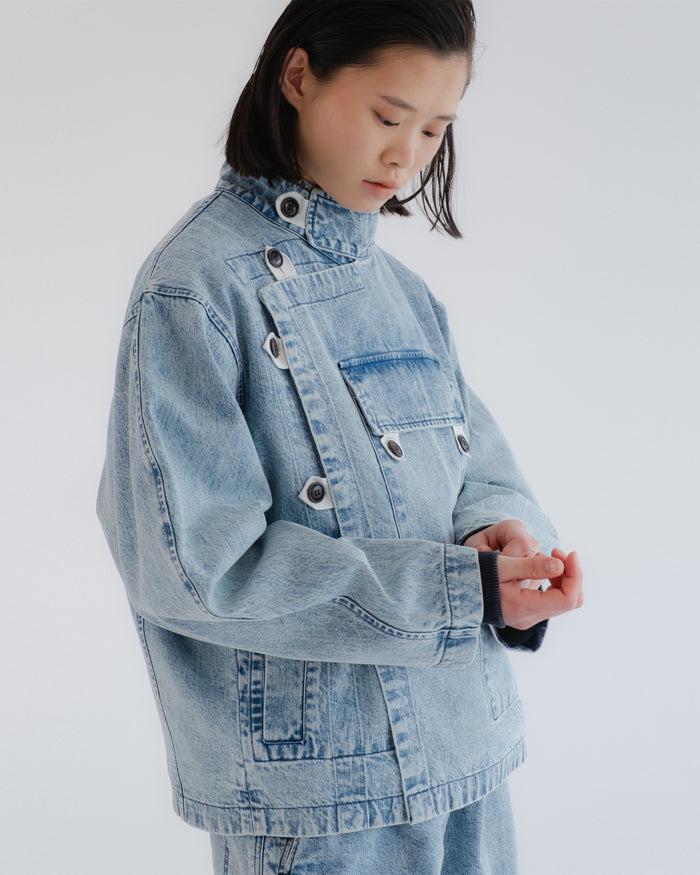 Eat Dust G.o.D Rider Jacket Salt Lake Denim Blue