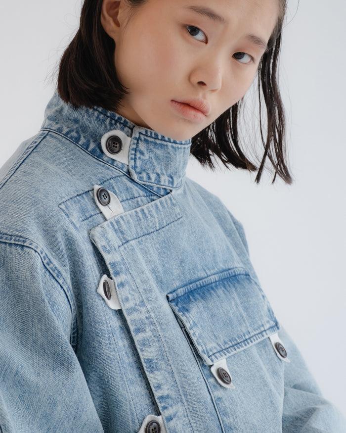 Eat Dust G.o.D Rider Jacket Salt Lake Denim Blue