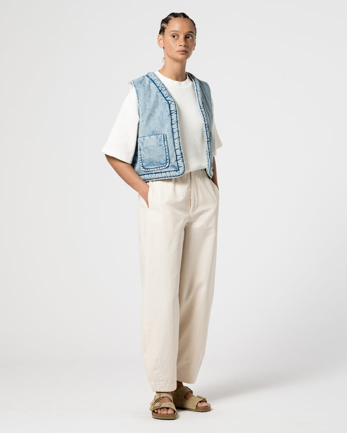 Eat Dust G.o.D Tsuki Vest Salt Lake Denim Blue