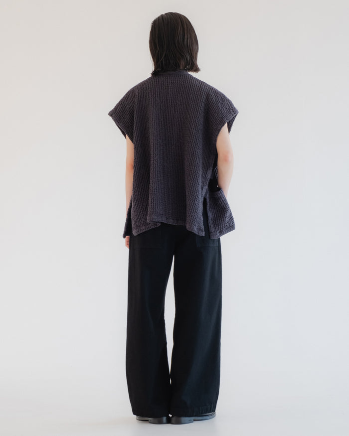 Eat Dust G.o.D Unagi Vest Chickpea Cotton Asphalt