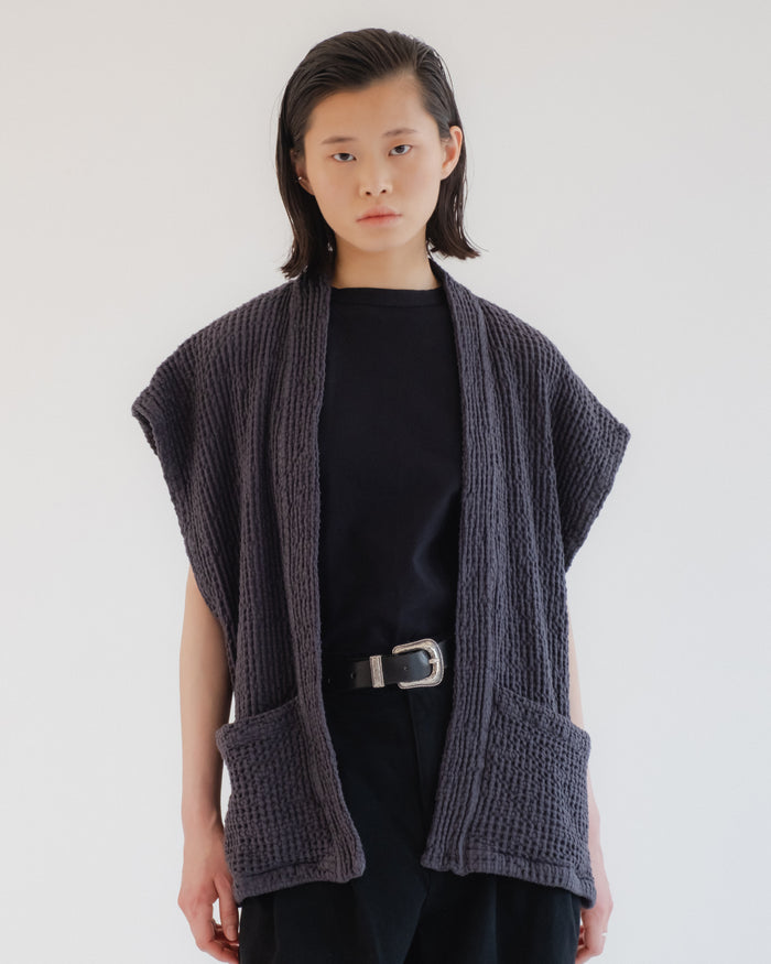 eat dust G.o.D Unagi Vest Chickpea Cotton Asphalt